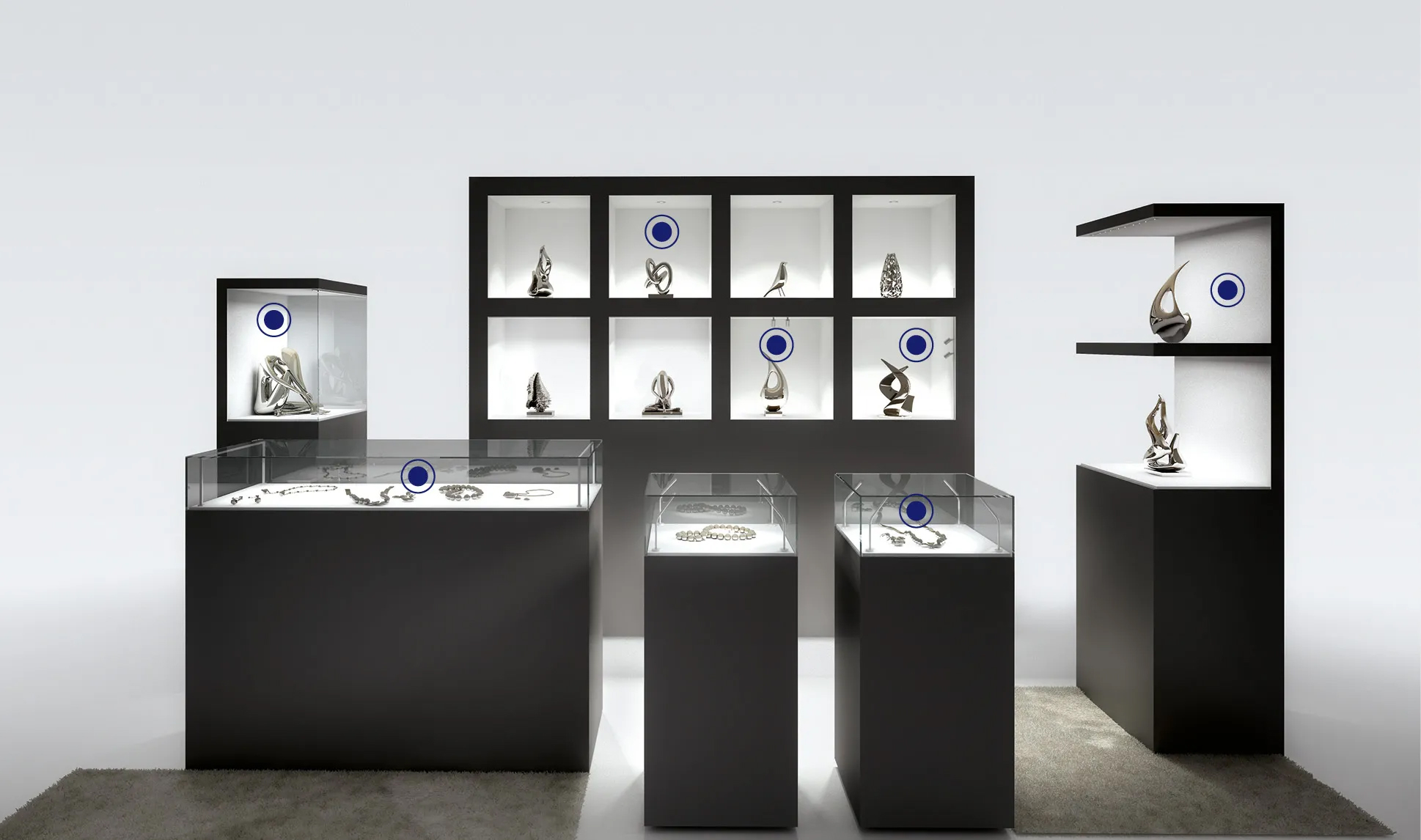 Making premium goods shine showcase lighting XAL